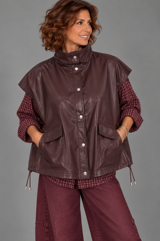 Gilet Urban PU/ Bordeaux