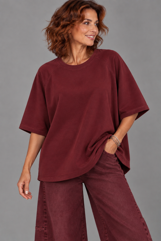 Sweater Cara/  Bordeaux