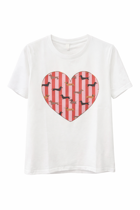 Shirt ❤️Teckel/ rood