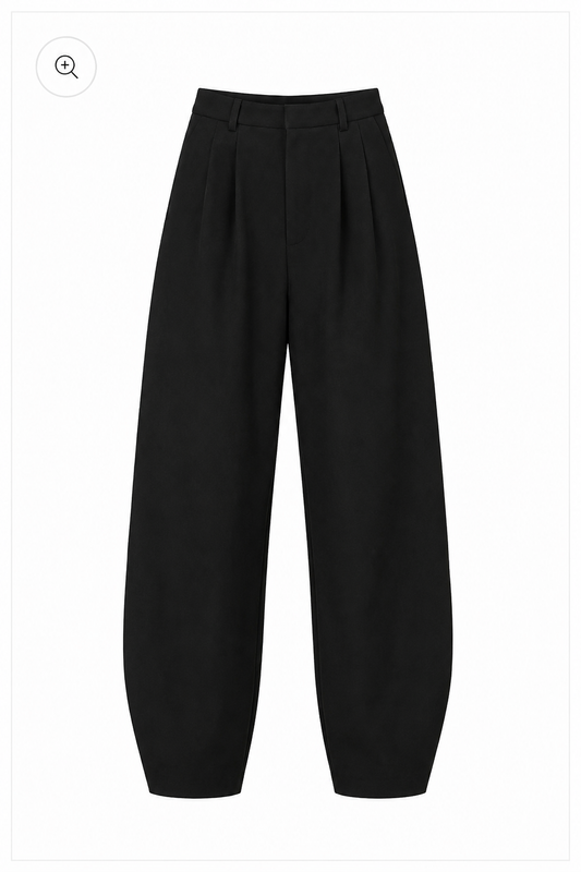 Pantalon Barrel/ zwart