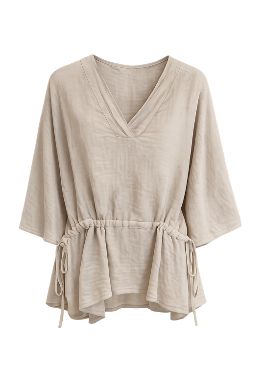 Blouse Claudi/ Beige linnen