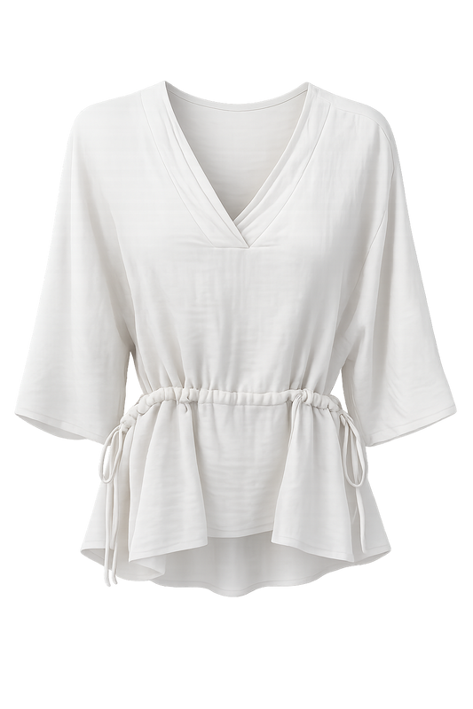 Blouse Claudi/ wit linnen