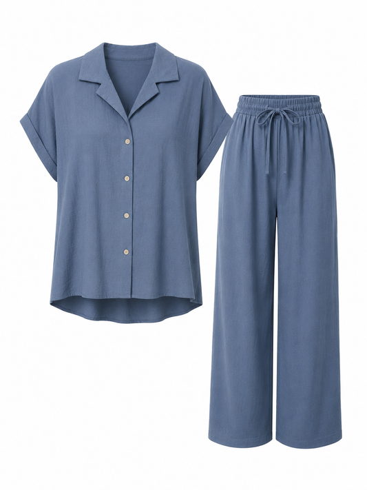 2-delig set Eva/ jeans blauw