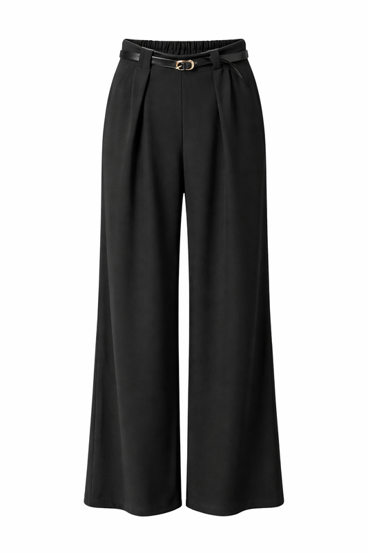 Elegante Plooibroek/ zwart