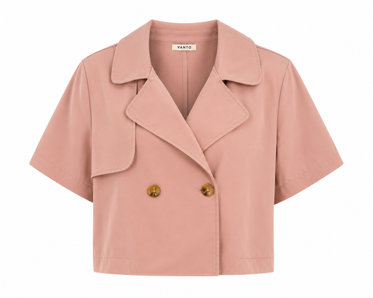 Trenchcoat/ oud roze