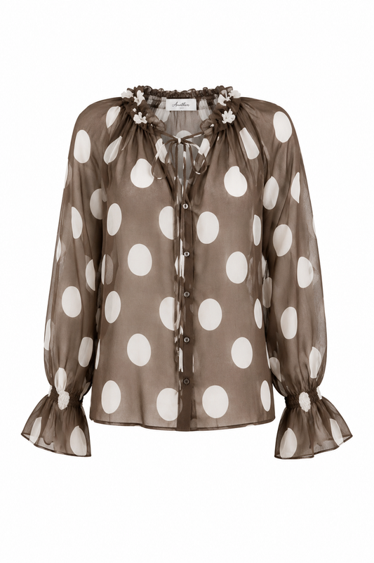 Blouse Dot/ Bruin