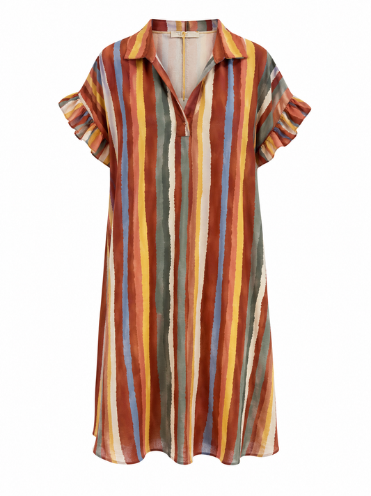 Jurk Stripe/ mouw