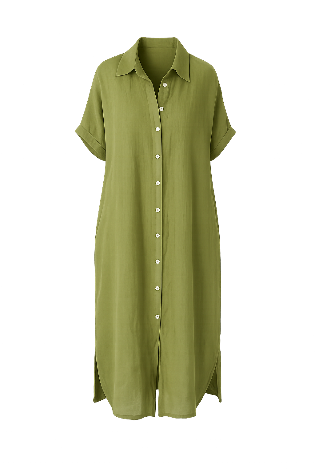 Jurk Debbie/ Linnen groen
