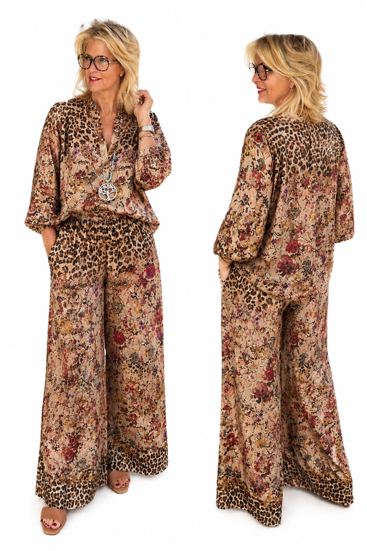 2-delig set Leopard Flower